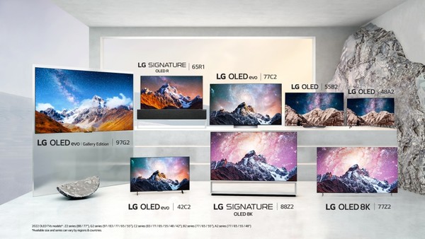 LG 올레드 TV 라인업.